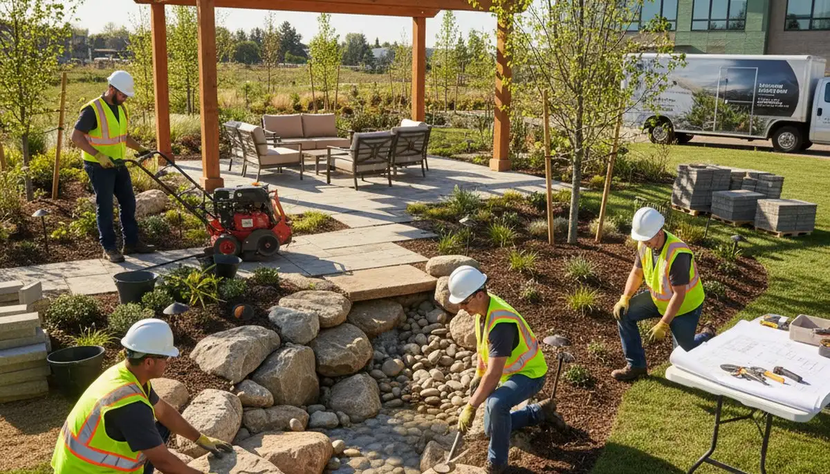 Landscape design service for Troy, MI tree care company enhancing outdoor spaces