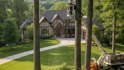 Tree service crew in Troy, MI providing professional tree removal and trimming