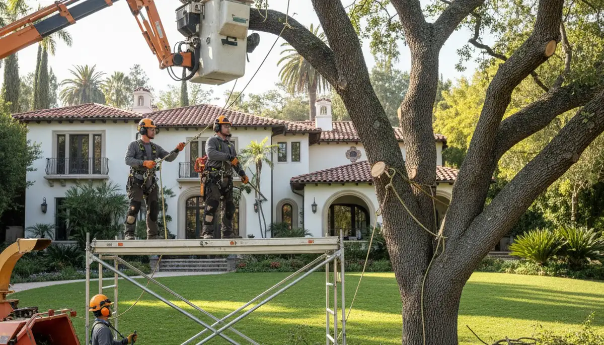 Tree service crew in Troy, MI providing professional tree trimming and removal services
