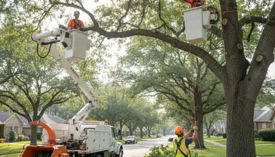 Tree trimming service crew in Troy, MI improving tree health and property safety